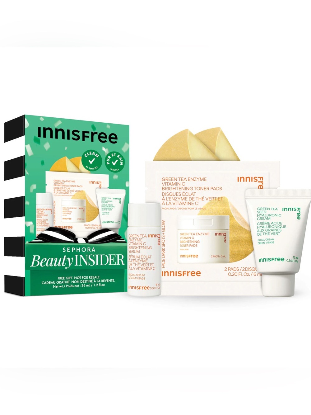 Innisfree NIB Glass-Skin Routine 4pc set